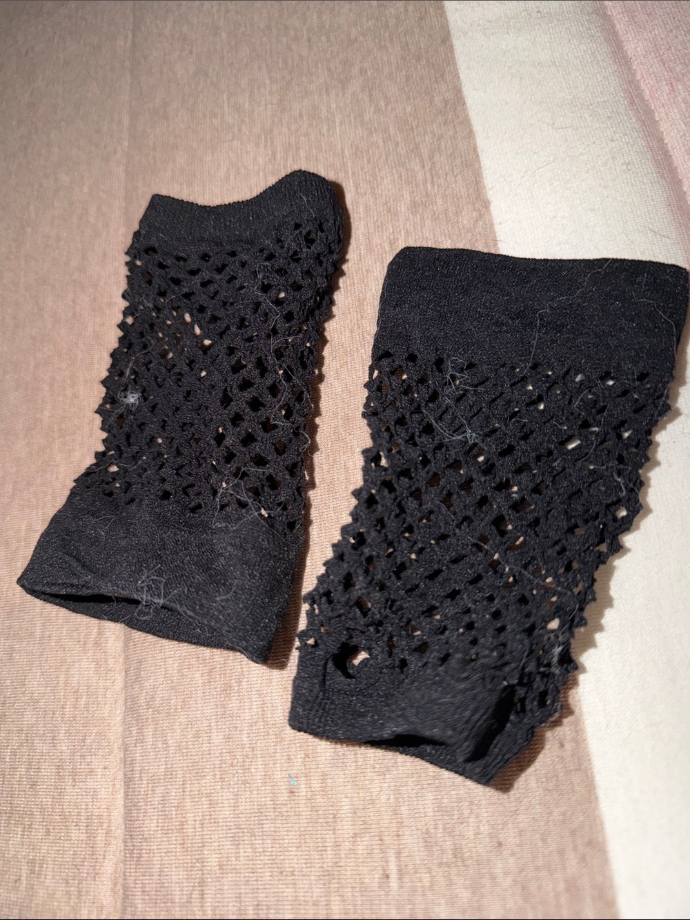 T.J.Maxx Black Fishnet Ankle Socks for Men